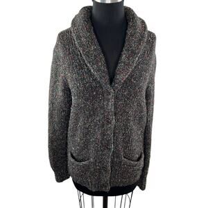 Ralph Lauren Denim & Supply Gray Multi Color Knit M Cardigan Sweater Shawl
